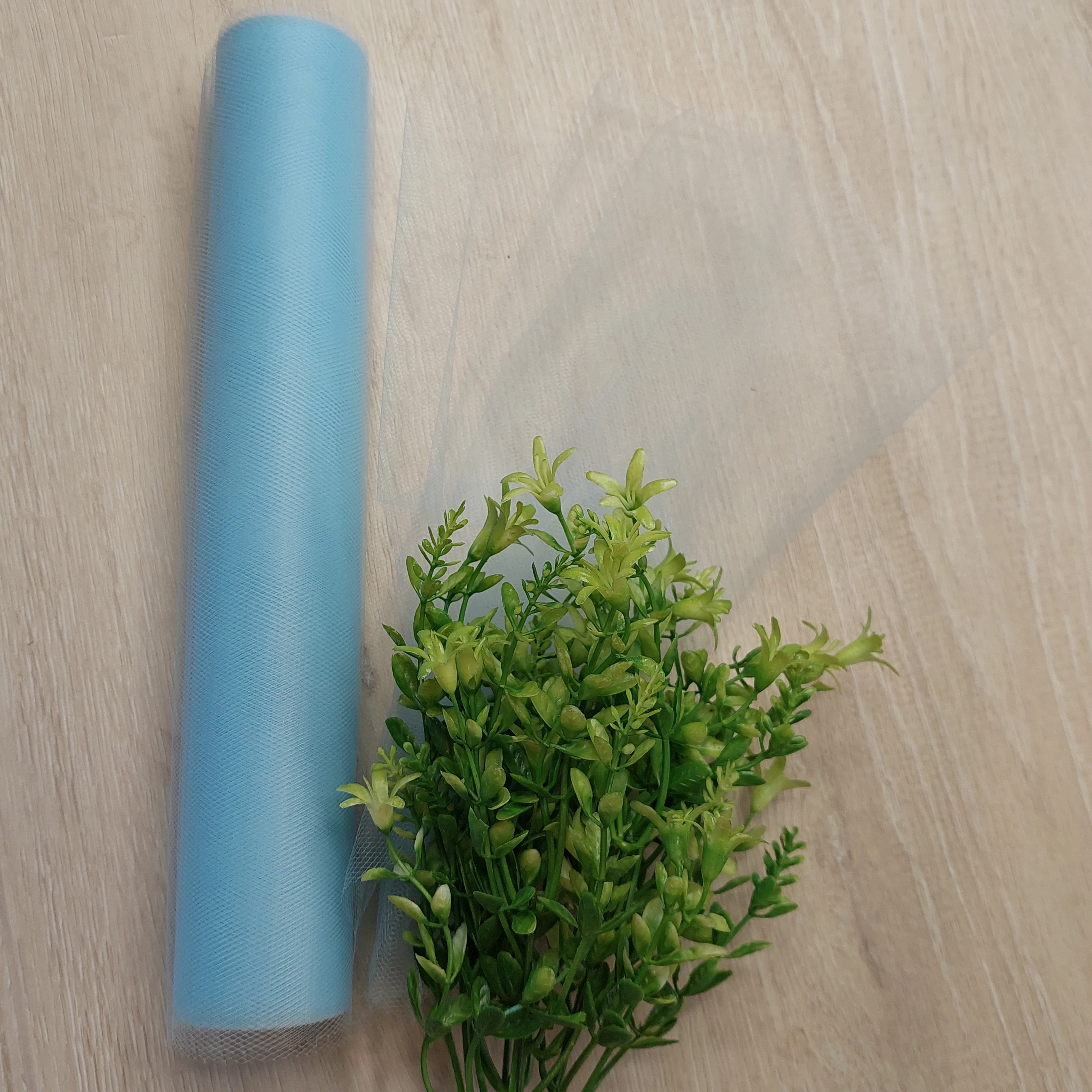 Tüll tekercs, kék 30 cm
